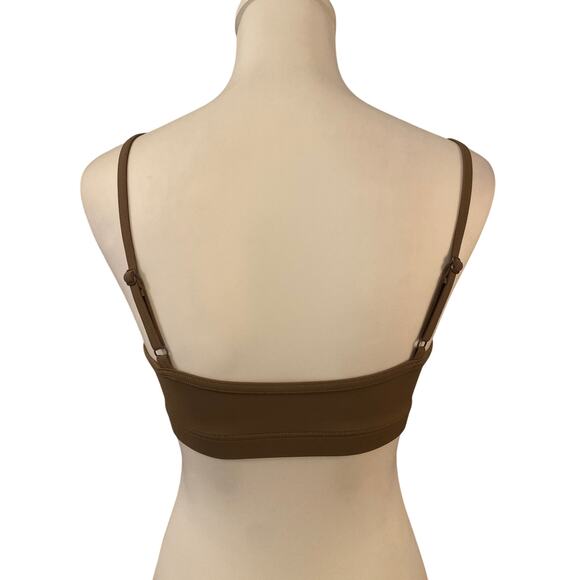 Balera PerformanceSpliced Sleeve Crop Top Brown Size Medium - Picture 8 of 9